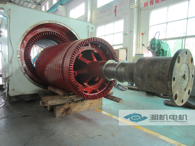 中材水泥4000KW電機(jī)更換轉(zhuǎn)子繞組和轉(zhuǎn)軸
