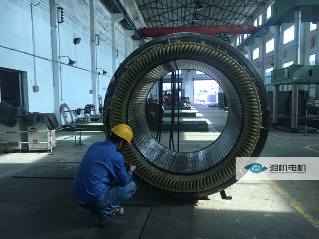 8100KW電機(jī)更換定子線圈